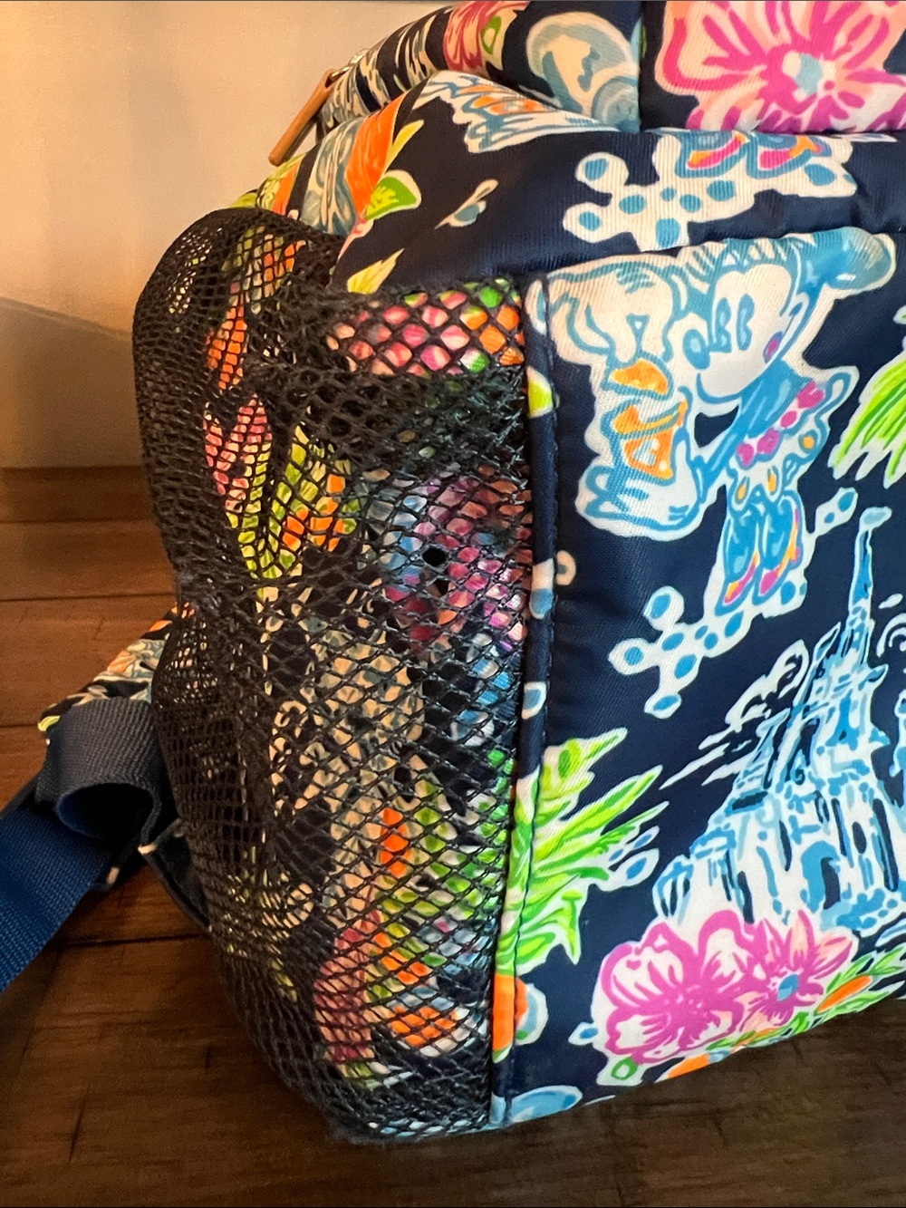 Disney x Lily Pulitzer Navy Tropical Mickey Floral Backpack - Picture 5 of 8